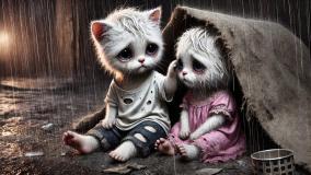 انیمیشن کوتاه و بسیار زیبای گربه های بیچاره