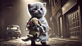 انیمیشن کوتاه و بسیار زیبای بچه گربه و خرگوش