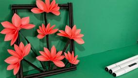 آموزش کاردستی تزیینی زیبا برای اتاق یا کلاس درس با کاغذ یا مقوا رنگی