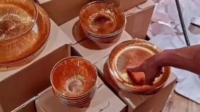سرویس کریستال عسلی