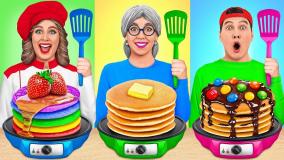 چالش غذایی جدید : چالش غذایی خنده دار / چالش رقابت با مادربزرگ در تزئین کیک