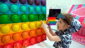 برنامه کودک ایوا و مامانی : چالش اسباب بازی رنگین کمانی / ایواشو سرگرمی تفریحی کودک