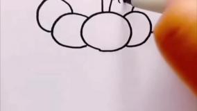 آموزش نقاشی گل زیبا