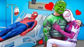 نبرد مرد عنکبوتی و اسپایدرمن :: نبرد پلیس برای نجات گروگان مرد عنکبوتی :: spiderman