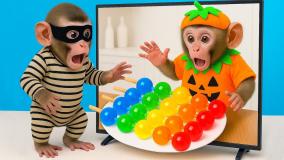 کارتون بچه میمون شیطون: از خانه میمون کوچولو دزدی میشود!