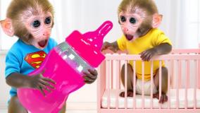 بچه میمون بامزه :: برنامه کودک جدید :: بچه میمون :: کارهای میمون بانمک