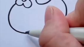 نقاشی دخترک زیبا