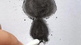 نقاشی گربه سیاه