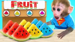 کارتون بچه میمون شیطون: میمون کوچولو استخر هندونه ای درست میکند!