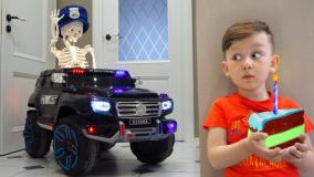 برنامه کودک سنیا | ماشین پلیس تولد اسکلت | سنیاشو جدید