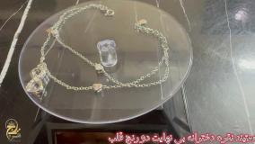 خرید دستبند نقره بی نهایت دخترانه دو رنج قلب