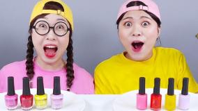 چالش غذای واقعی vs شکلاتی دونا :: چالش خوراکی :: چالش غذایی جدید :: بانوان سرگرمی