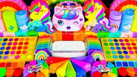 آموزش ساخت اسلایم :: اسلایم بازی خمیر رنگارنگ :: مخلوط اسلایم کالرفول :: اسلایم اسمر