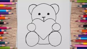 آموزش نقاشی دخترانه  نقاشی کیوت  آموزش نقاشی ساده و زیبا نقاشی با مداد رنگی