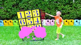 برنامه کودک ولاد و نیکیتا | Vlad and Niki | ولاد و نیکی و بازی با ماشین مسابقه رنگی رنگی!