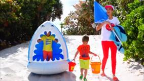 برنامه کودک ولاد و نیکیتا | Vlad and Niki | بازی ولاد و مامانی در ساحل!