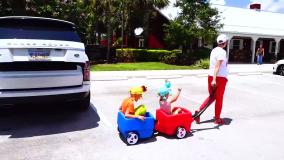 برنامه کودک ولاد و نیکیتا | Vlad and Niki | ولاد و نیکی و بازی با مامانی در مزرعه!