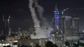 لحظه اصابت موشک ایران به مقر وزارت دفاع اسرائیل (۲۳ خرداد ۱۴۰۴)