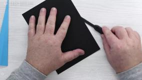 آموزش ساخت کاردستی ساده خنجر با کاغذ رنگی