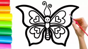 آموزش نقاشی پروانه برای کودکان
