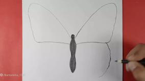 نقاشی فانتزی پروانه خوشگل