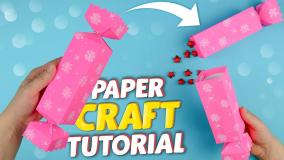 آموزش ساخت جعبه کادو | آموزش کاردستی با کاغذ رنگی