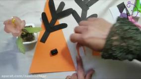 فیلم آموزش کاردستی با کاغذ رنگی حیوانات گوزن
