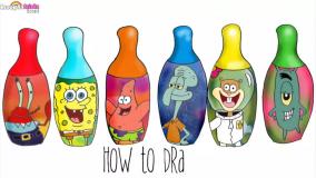 چطوری نقاشی باب اسفنجی و پاتریک را بکشیم | آموزش نقاشی کودکان