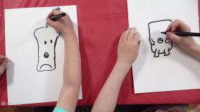 چگونه نقاشی باب اسفنجی بکشیم | آموزش نقاشی باب اسفنجی به کودکان