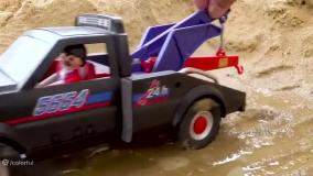 کارتون ماشین بازی جدید تصادف تانک و وانت | برنامه کودک ماشین بازی رنگی