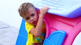 برنامه کودک ولاد و نیکی بازی بستنی فروشی | کارتون نیکیتاشو بازی و سرگرمی