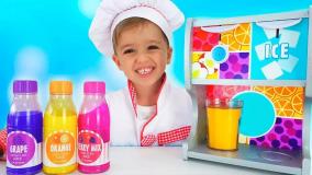 برنامه کودک ولاد و نیکیتا | Vlad and Niki | اسموتی های رنگی با ولاد و نیکی!