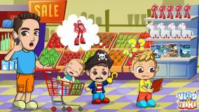 برنامه کودک ولاد و نیکیتا | Vlad and Niki | بازی سوپر مارکت ولاد و نیکی!