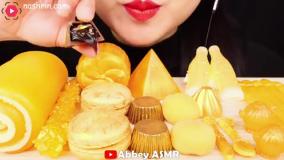 چالش غذاخوری فود اسمر با موضوع - خوراکی های طلایی