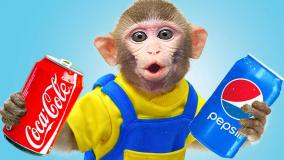 برنامه کودک بچه میمون: میمون کوچولو و چالش نوشابه کوکاکولا در مقابل پپسی!