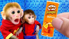 کارتون بچه میمون شیطون: ماشین سواری بچه میمون بازیگوش در مزرعه!