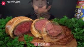 چالش غذا خوری فود اسمر با موضوع اسمر فیله گوشت