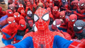 نبرد مرد عنکبوتی و اسپایدرمن - نبرد پلیس برای نجات کودک مرد عنکبوتی - spiderman