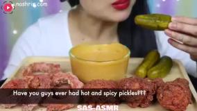 چالش فود اسمر - مرغ سرخ شده و پیاز حلقه ای