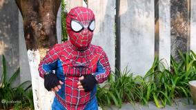 نبرد مرد عنکبوتی و اسپایدرمن - مرد عنکبوتی نبرد پلیس جدید - مرد عنکبوتی