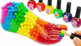 آموزش ساخت اسلایم - اسلایم بازی خمیر رنگارنگ - مخلوط اسلایم کالرفول - اسلایم اسمر