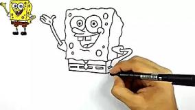 نقاشی باب اسفنجی : آموزش گام به گام
