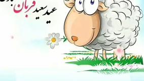 کلیپ کارتونی تبریک عید قربان | کلیپ گوسفند بامزه عید قربان مبارک استوری | 15 خرداد 1404