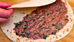 آموزش آشپزی: طرز تهیه یک غذای جدید و لذیذ با گوشت چرخ کرده و نان!