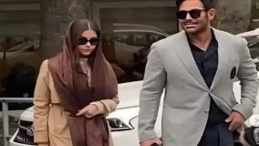 جملات عاشقانه رضا گلزار به همسرش آیسان