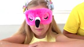 برنامه کودک دیانا و روما بازی خنده دار با چشم بند | کارتون دیاناشو طولانی جدید