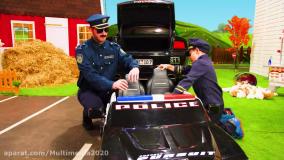 کارتون ماشین بازی جدید تعقیب و گریز پلیس | برنامه کودک ماشین بازی رنگی