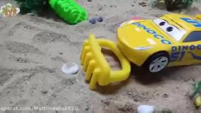 کارتون ماشین بازی جدید ماشین در ساحل شنی | برنامه کودک ماشین بازی رنگی