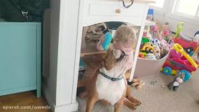 بازی نینی کوچولو با گربه ملوس