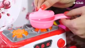 عروسک بازی دخترانه آشپزی برای نی نی کوچولو بعد بیدار شدن از خواب